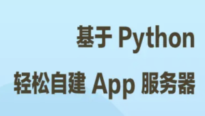 基于 Python 轻松自建 App 服务器 | 完结