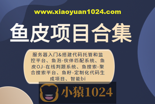 鱼皮项目合集（服务器入门&搭建代码托管和监控平台、鱼泡-伙伴匹配系统、鱼皮OJ-在线判题系统、鱼搜索-聚合搜索平台、鱼籽-定制化代码生成项目、智能bi   ）