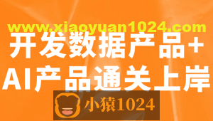 开发数据产品+AI产品通关上岸