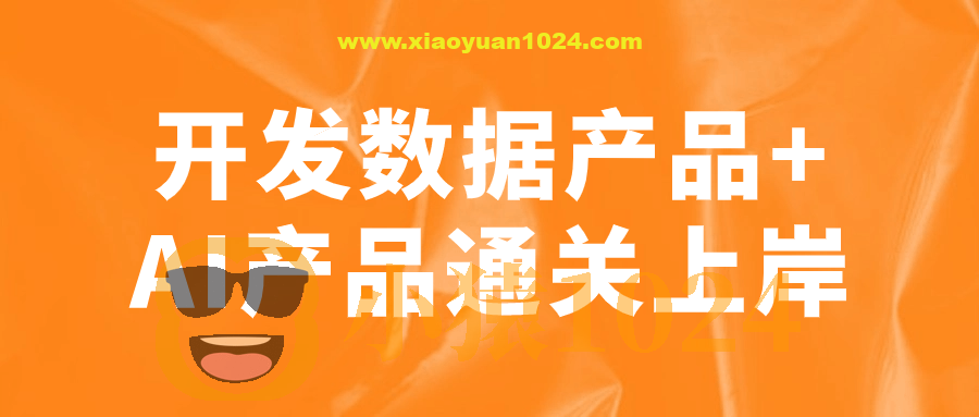 开发数据产品+AI产品通关上岸