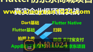 Flutter仿京东商城项目实战视频教程-支持最新的Flutter3.x 支持鸿蒙OS(大地-已完结147讲)