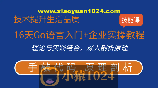 16天Go语言入门+企业实操教程