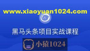 黑马-若依版头条项目