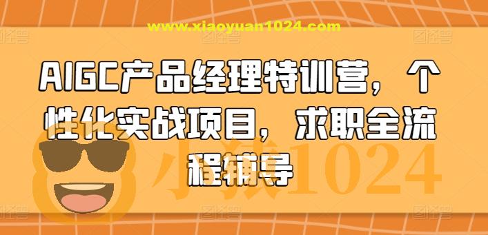 AIGC产品经理特训营，个性化实战项目，求职全流程辅导