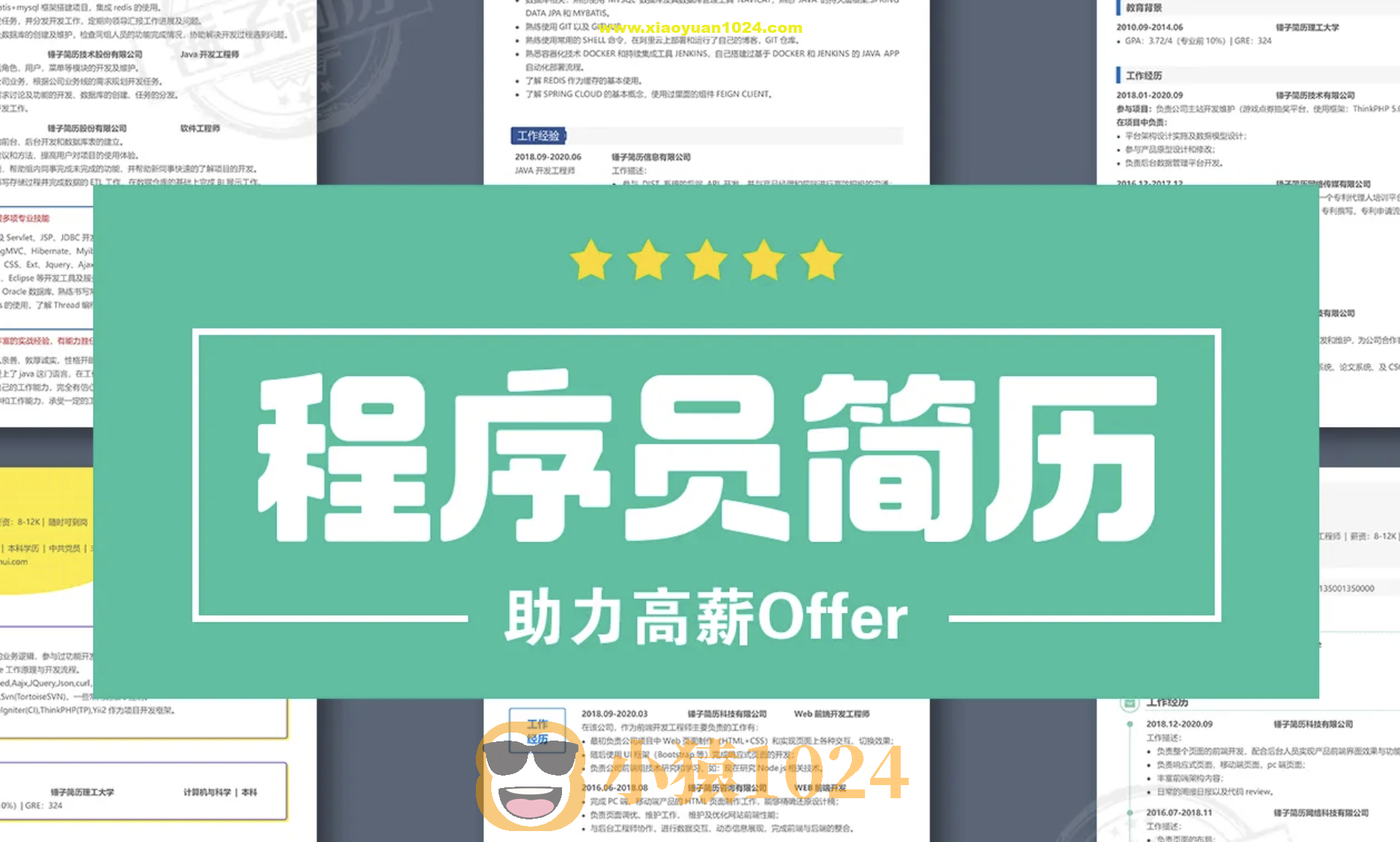 最新IT程序员等简历模版