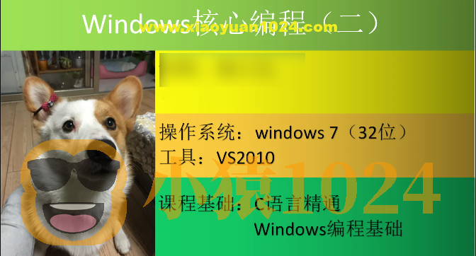 Windows核心编程视频课程（第二部分）