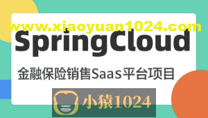 基于SpringCloud微服务 金融保险销售SaaS平台项目2024(资料完整)