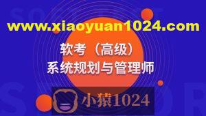 高级 系统规划与管理师(系规)