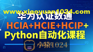 华为认证数通HCIA+HCIE+HCIP+Python自动化课程 – 2024