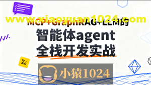C大-MCP+GraphRAG+LLM的智能体agent全栈开发实战