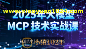 西瓜老师-2025年大模型 MCP 技术实战课
