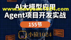 AI大模型应用 Agent项目开发实战 155节