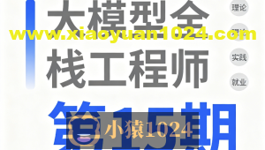 大模型全栈工程师第15期